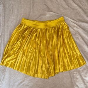 H&M Radiant Yellow Pleated Skirt